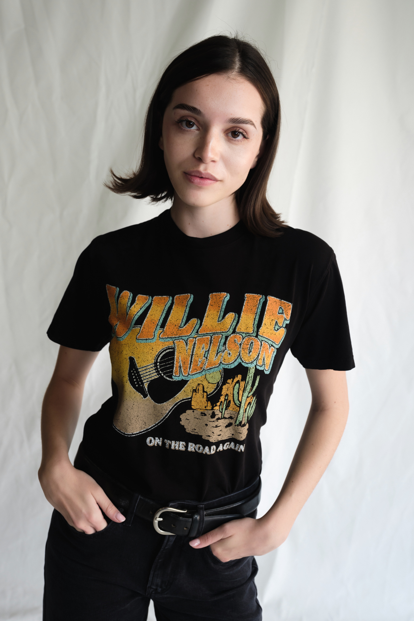 Willie Nelson "LIKE A BAND O' GYPSIES" Womens Tee Shirt