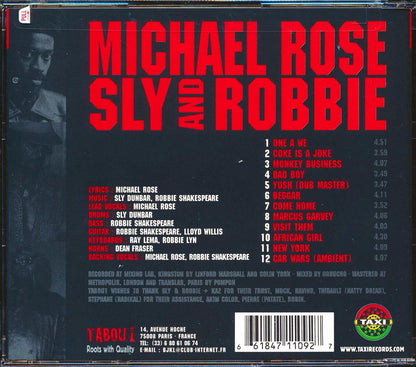 Michael Rose, Sly & Robbie - X Uhuru (Taxi Sessions) Music CD