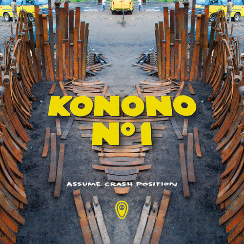 the album cover for Konono No 1 - Assume Crash Position