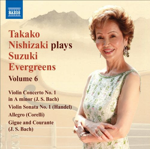 the album cover for TAKAKO NISHIZAKI - Nishizaki Plays Suzuki Evergreens 6