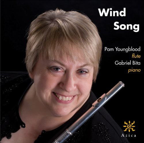 the album cover for Pam Youngblood - Wind Song: New American Classics for Flute & Piano