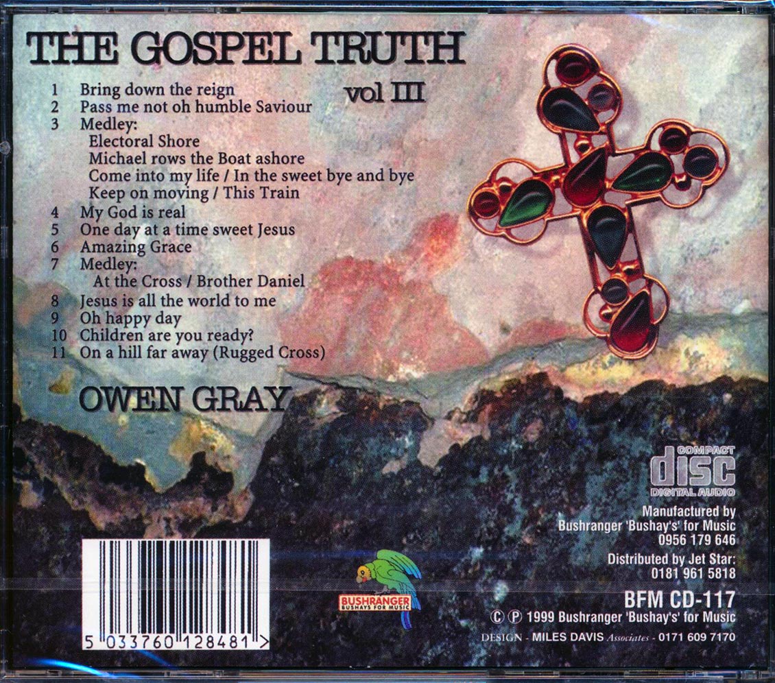 Owen Gray - Gospel Truth Volume 3 Music CD