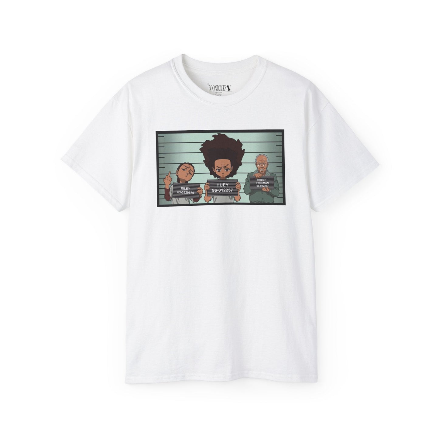 The Boondocks - Mugshot White Eco Mens T Shirt