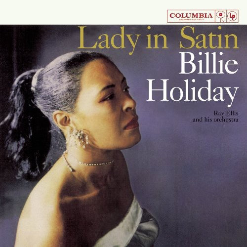 the album cover for Billie Holiday - Lady in Satin