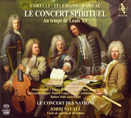 the album cover for Jordi Savall - Concert Spirituel: Music from Time of Louis XV