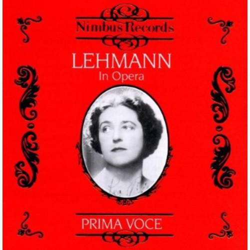 Lehmann,lotte - In Opera 1 - Music CD