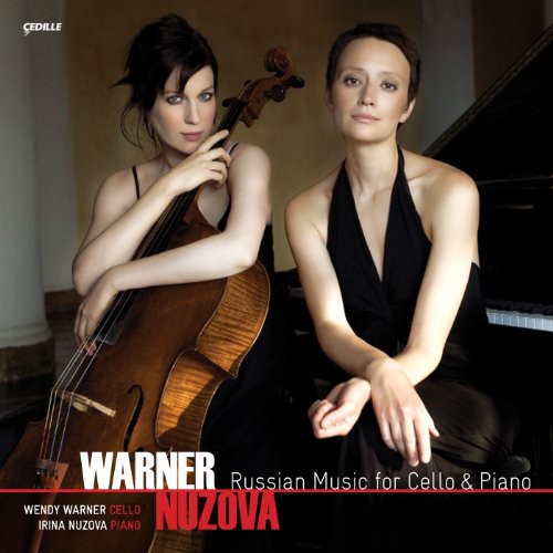 the album cover for BARTON/WARNER - Russian Music for Cello & Piano