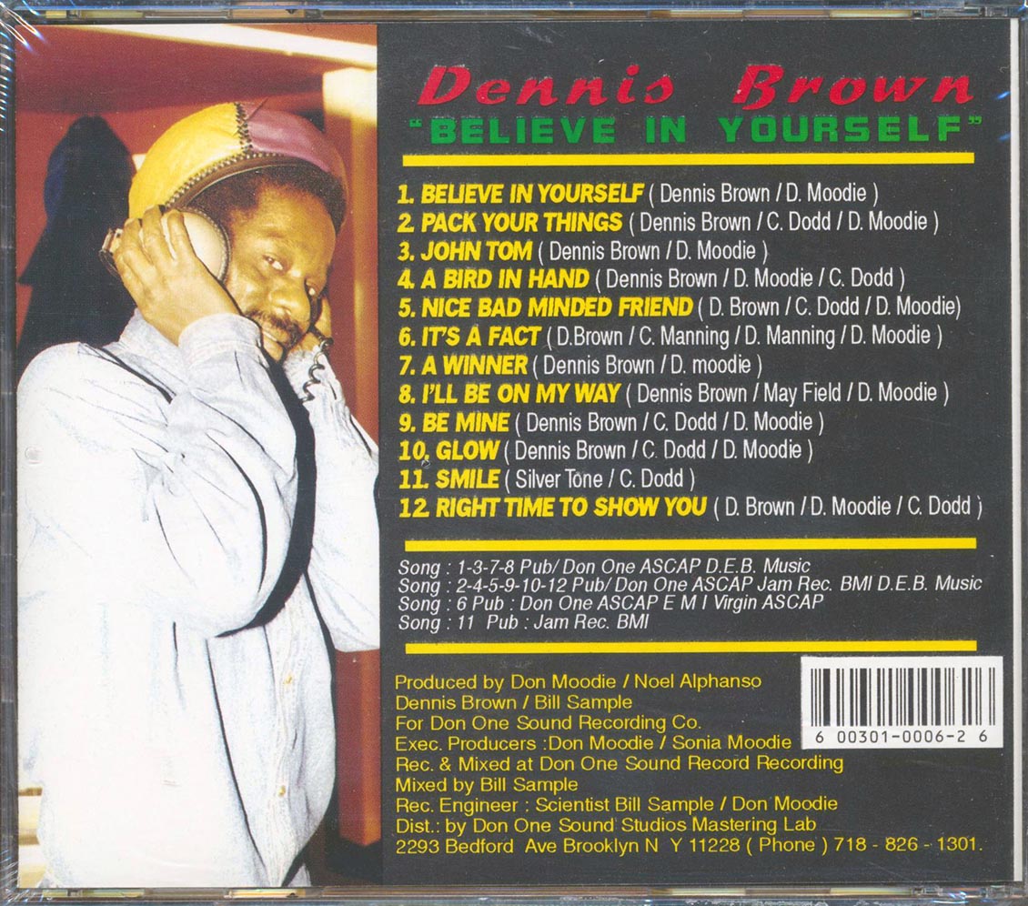 Dennis Brown - Believe In Yourself Music CD