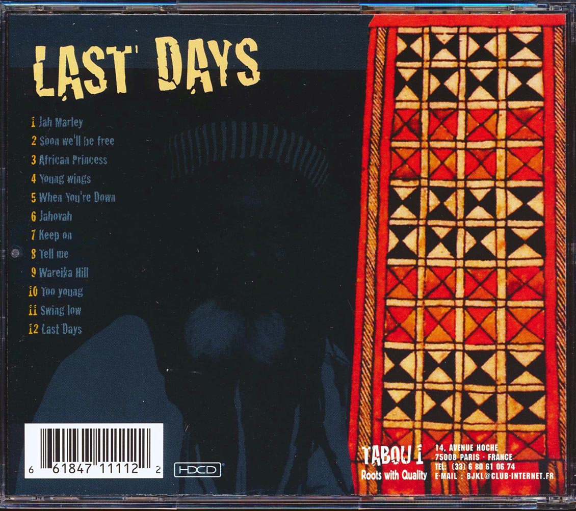 The Abyssinians - Last Days (marked/ltd stock) Music CD