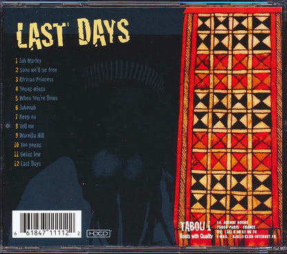 The Abyssinians - Last Days (marked/ltd stock) Music CD