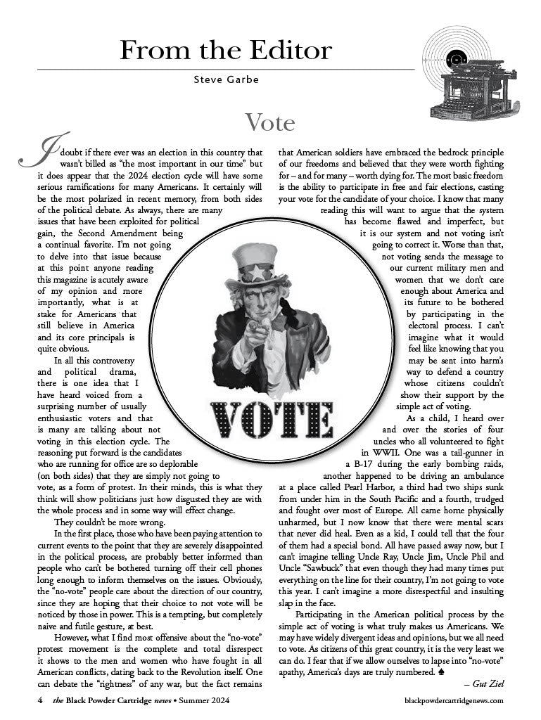 Black Powder Cartridge News - Summer 2024: PopeBallard Schuetzen Rifle Barrel No.236, Dr. Edward Maynard, Captain Jack, Smoke Of A .45, Rifle Clubs & More!