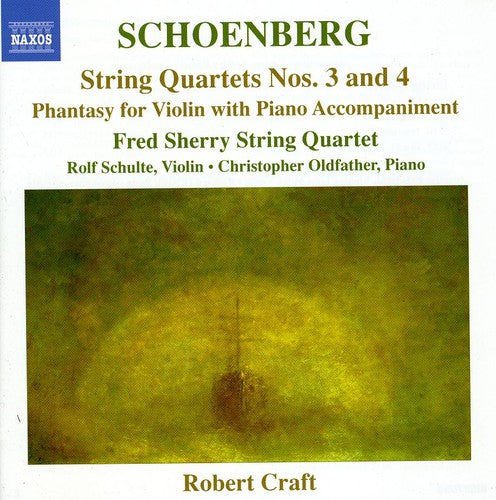 Schoenberg / Schulte / Fred Sherry String Quartet - String Quartets Nos 3 & 4 - Music CD