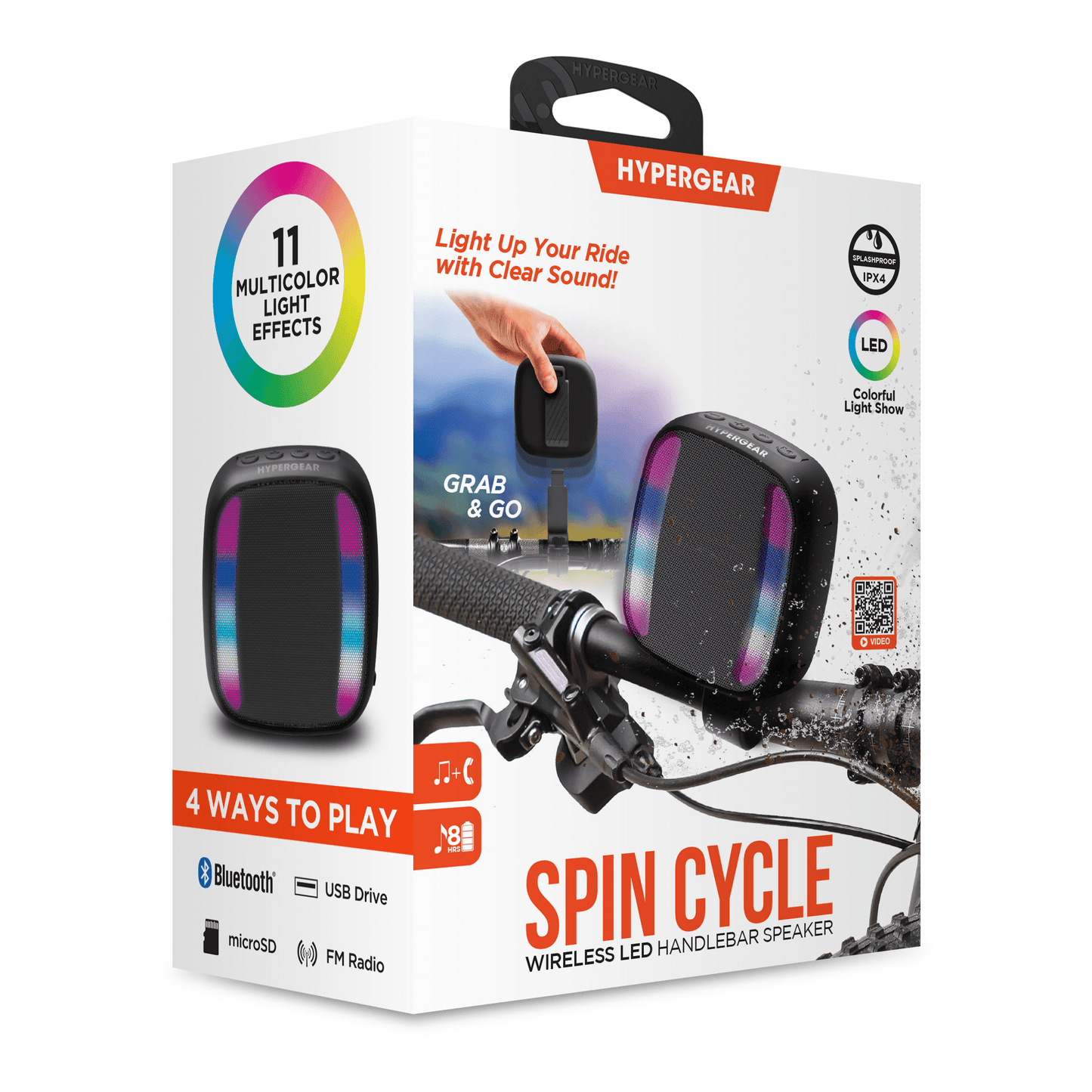 HyperGear Spin Cycle LED Wireless Bike Speaker