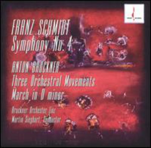 the album cover for Schmidt/Bruckner - Symphony #4 / March In D Minor