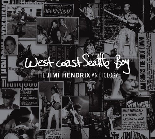 the album cover for Jimi Hendrix - West Coast Seattle Boy: The Jimi Hendrix Anthology