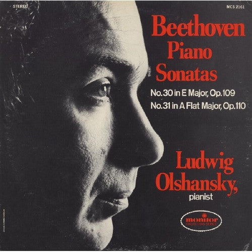 the album cover for Ludwig Olshansky - Beethoven Piano Sonatas: No 30 in E Major Op. 109