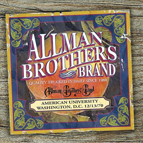 Allman Brothers Band - American University 12/13/70 - Music CD