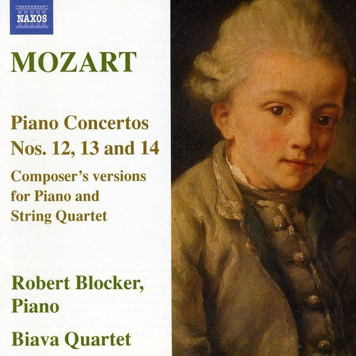 the album cover for Biava Quartet - Piano Ctos 12 13 14: Composers Versions for Piano