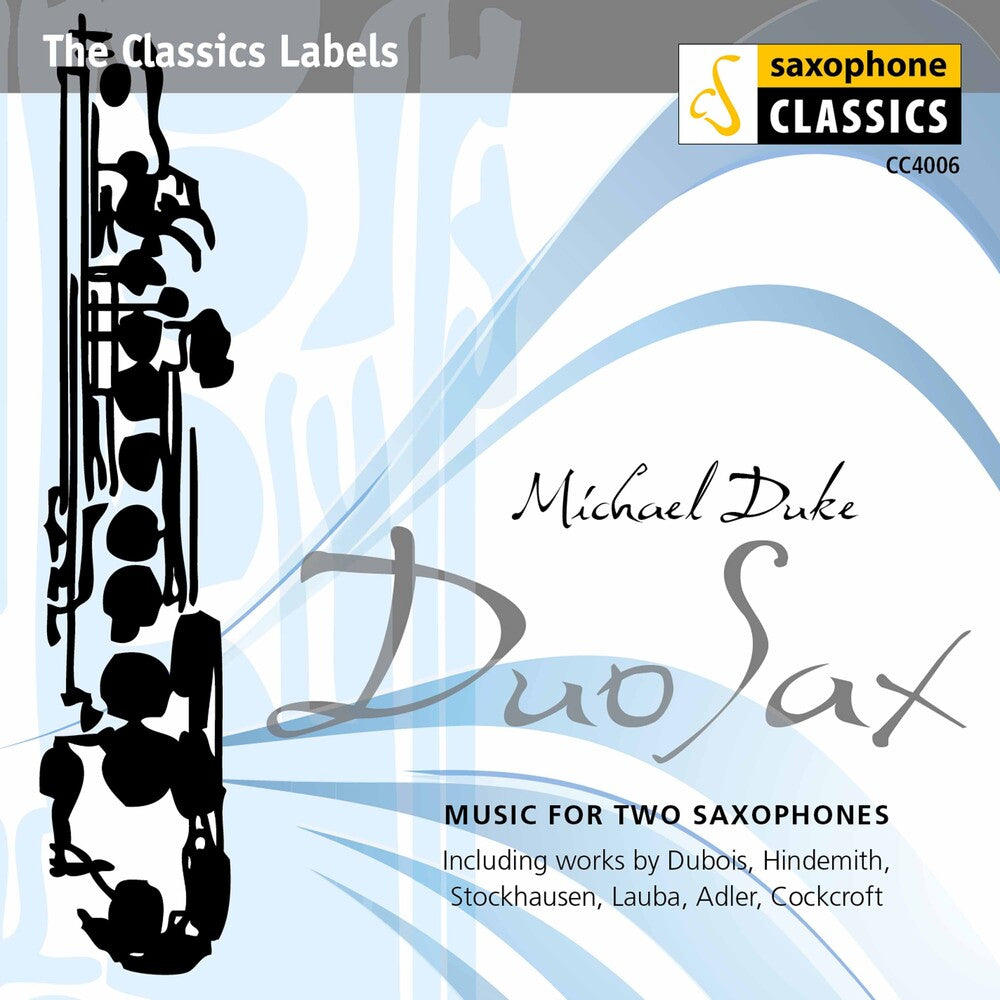 the album cover for Michael Duke - Duo Sax: Music for Two Saxaphones