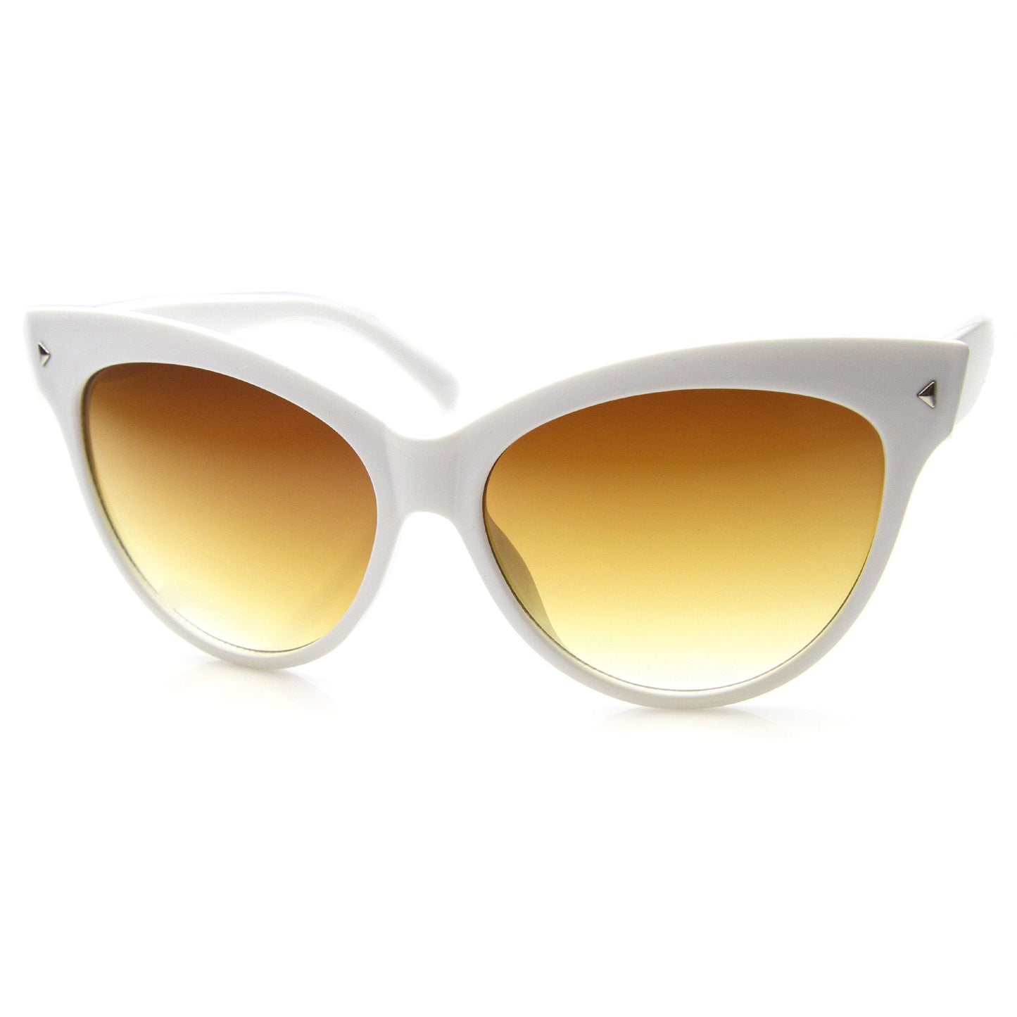High Pointed Tip Inset Frame Oversize Cat Eye Sunglasses 8462