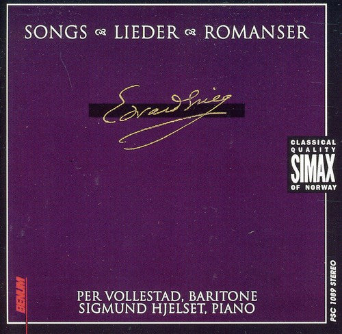 Grieg / Hjelset / Vollestad - Songs Lieder Romanser - Music CD