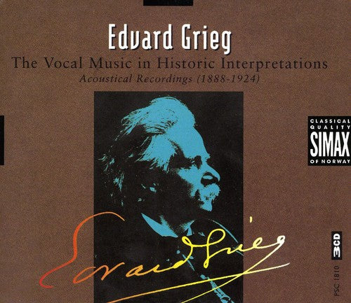 Grieg - Vocal Music In Historic Interpretations - Music CD