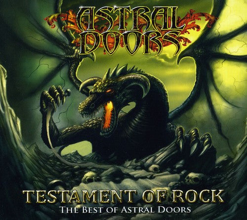 the album cover for Astral Doors - Testament of Rock: The Best of