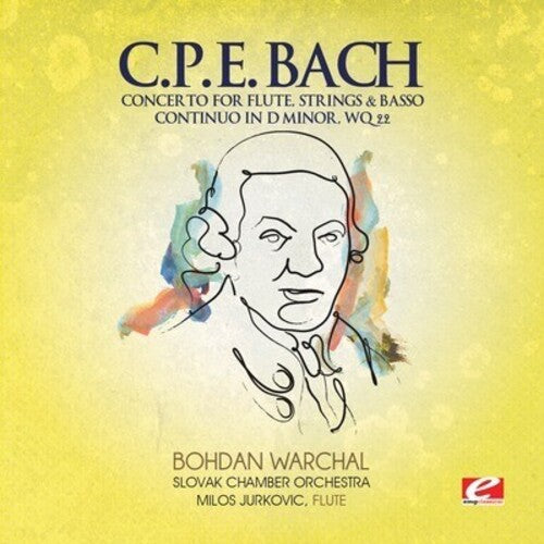 Bach,c.p.e - Concerto For Flute Strings & Basso - Music CD
