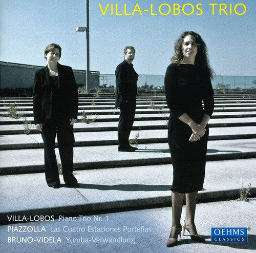the album cover for Villalobos - Villa-Lobos Trio Play Villa-Lobos & Piazzolla