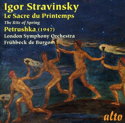 the album cover for London Symphony Orchestra - Rite of Spring: Petrushka (1947)