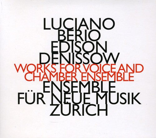 the album cover for Luciano Berio - Works For Voice & Chamber Ensemble [Import]