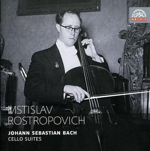 the album cover for Mstislav Rostropovich - Cello Suites