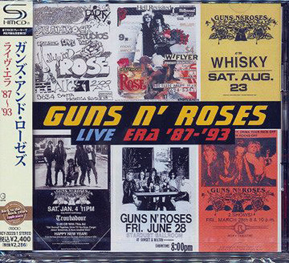 the album cover for Guns N' Roses - Live Era 87 - 93