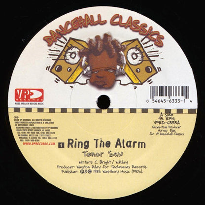 Tenor Saw - Ring The Alarm  /  Nardo Ranks - Skin Out; Stalag Version (rhythm: "Stalag") 12" Vinyl Record