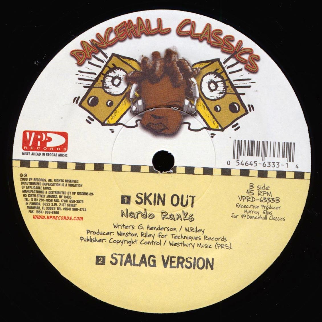 Tenor Saw - Ring The Alarm  /  Nardo Ranks - Skin Out; Stalag Version (rhythm: "Stalag") 12" Vinyl Record
