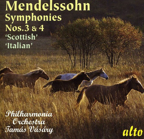 Mendelssohn / Philharmonia Orchestra / Vasary - Symphonies 3 (scottish) & 4 (italian) - Music CD