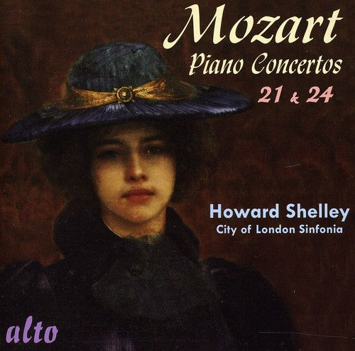 the album cover for Howard Shelley - Piano Concertos 21 & 24