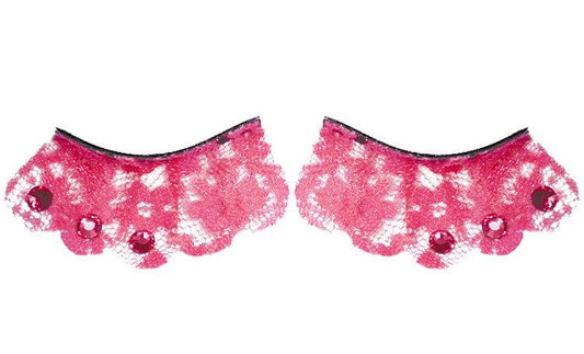 Pink Lace Fake False Eyelashes