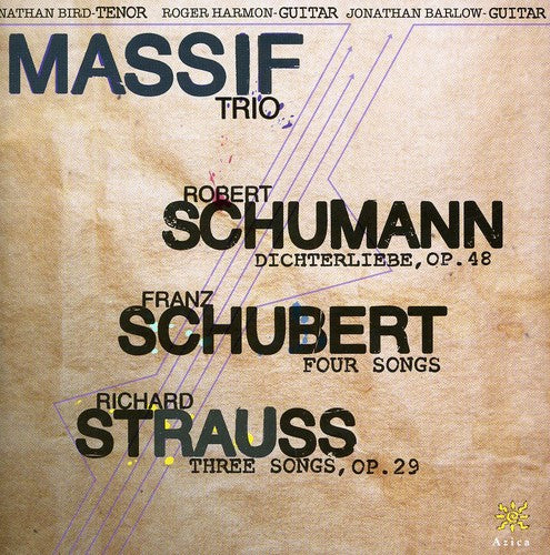 the album cover for Massif - Schumann Schubert & Strauss
