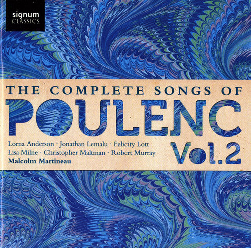 Poulenc / Milne / Anderson / Murray / Lott - Complete Songs 2 - Music CD