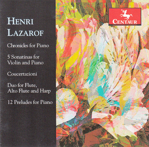 Lazarof / Ohlsson / Edinger / Hellwig / Beaufills - Henri Lazarof - Music CD