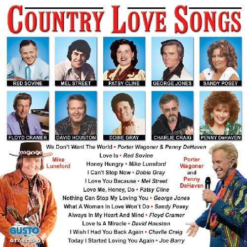 Country Love Songs Music CD