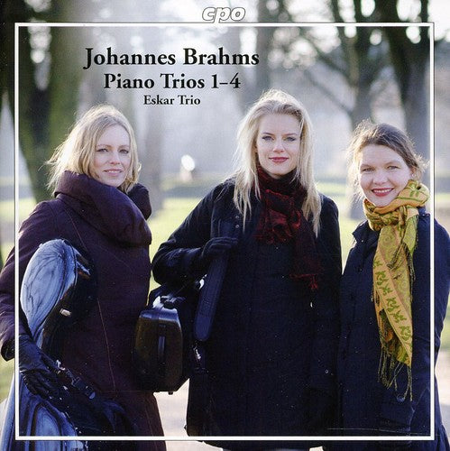 the album cover for Eskar Trio - Brahms: Piano Trios 1-4