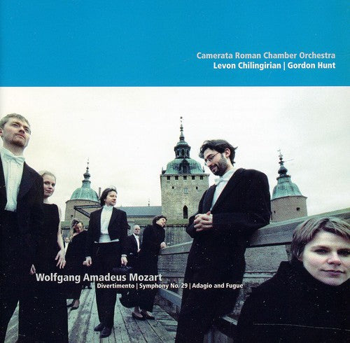 the album cover for Mozart / Chilingirian / Carco / Hunt - Symphony 29 Divertimento Adagio & Fugue