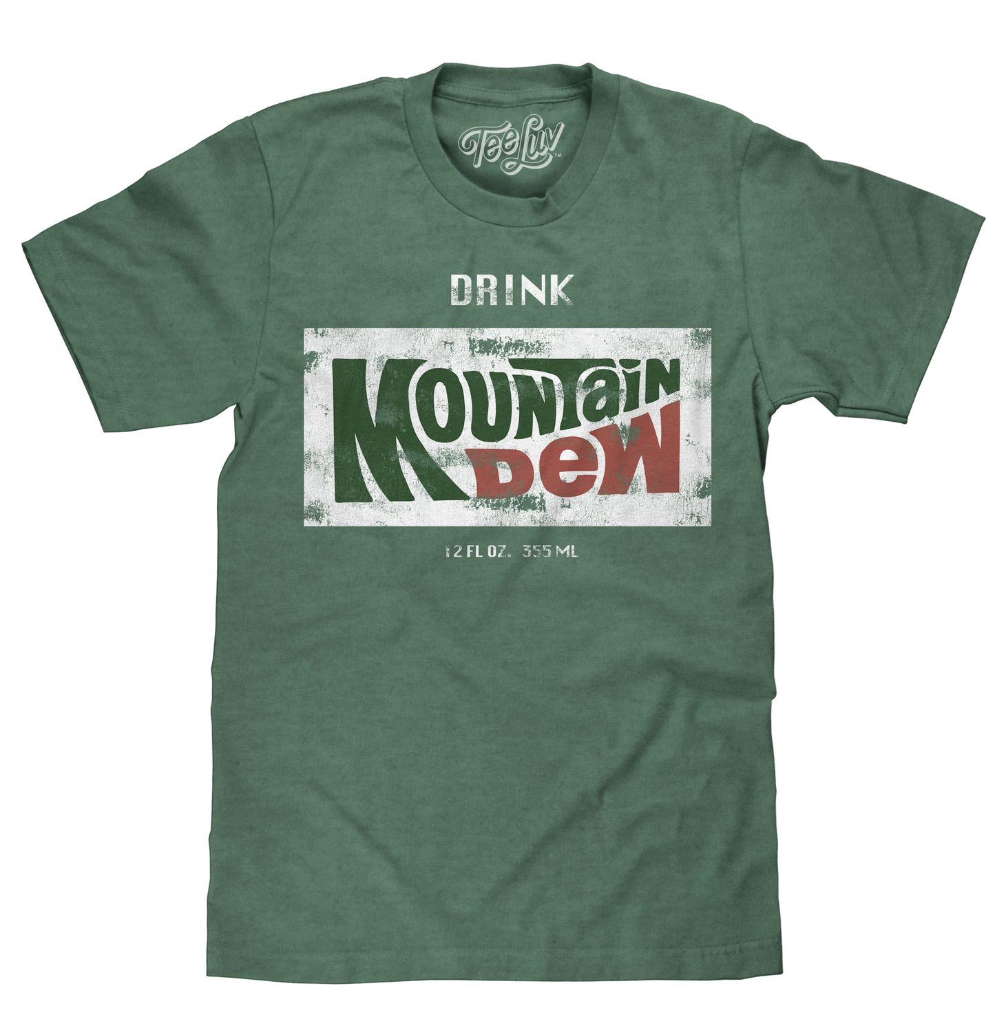 Drink Mountain Dew Logo Mens T Shirt Officially Licensed Green