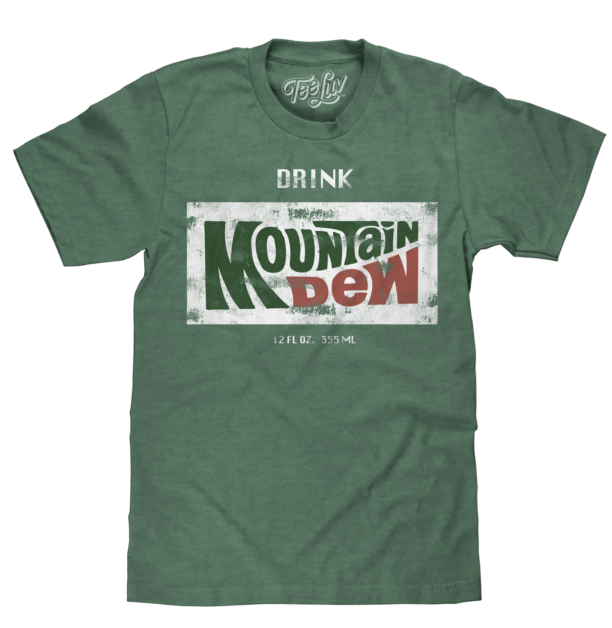 Drink Mountain Dew Logo Mens T Shirt Officially Licensed Green