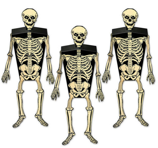 Skeleton Party Favor Boxes- 3 Count