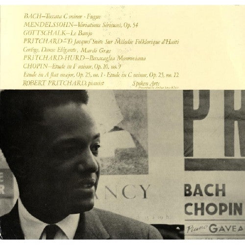 the album cover for Robert Pritchard - Robert Pritchard, Pianist
