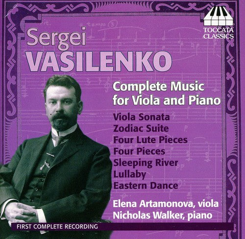 the album cover for Sergey Vasilenko - Complete Music for Viola & Piano