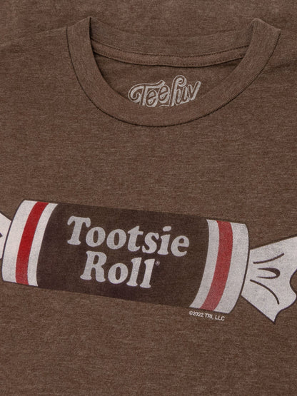 Tootsie Roll Logo Mens T Shirt Officially Licensed Brown
